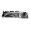 108 Key Keycaps PBT Pudding Keycaps for Cherry MX Mechanical Keyboard Black