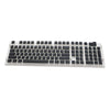 108 Key Keycaps PBT Pudding Keycaps for Cherry MX Mechanical Keyboard Black