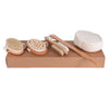 Exfoliating Bath Body Brush Set Natural Boar Bristle Wooden Brush Massager