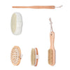 Exfoliating Bath Body Brush Set Natural Boar Bristle Wooden Brush Massager