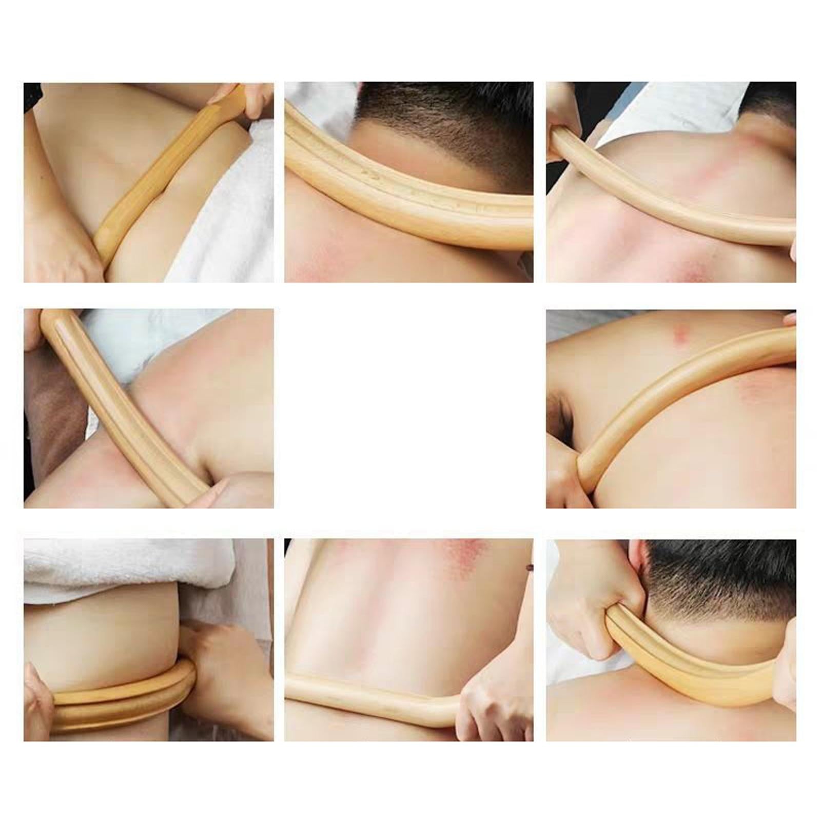 Natural Guasha Scraping Stick Massage Tools For Full Back Body Shoulder 48cm