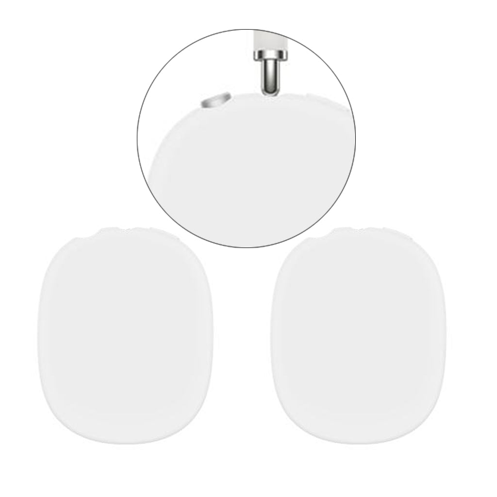 Silicone Earphones Headset Cover Sleeve Case For AirPods Max Skin-friendly White