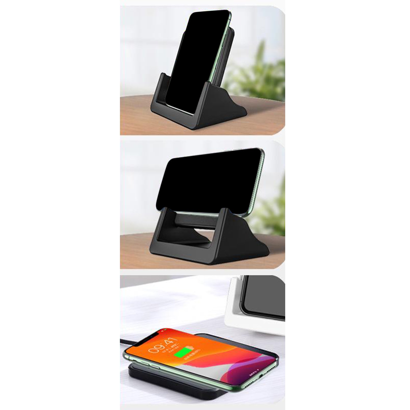 Fast Wireless Charger Charging Stand for iPhone 12/11 Pro/11/XR/XS/X/8 White