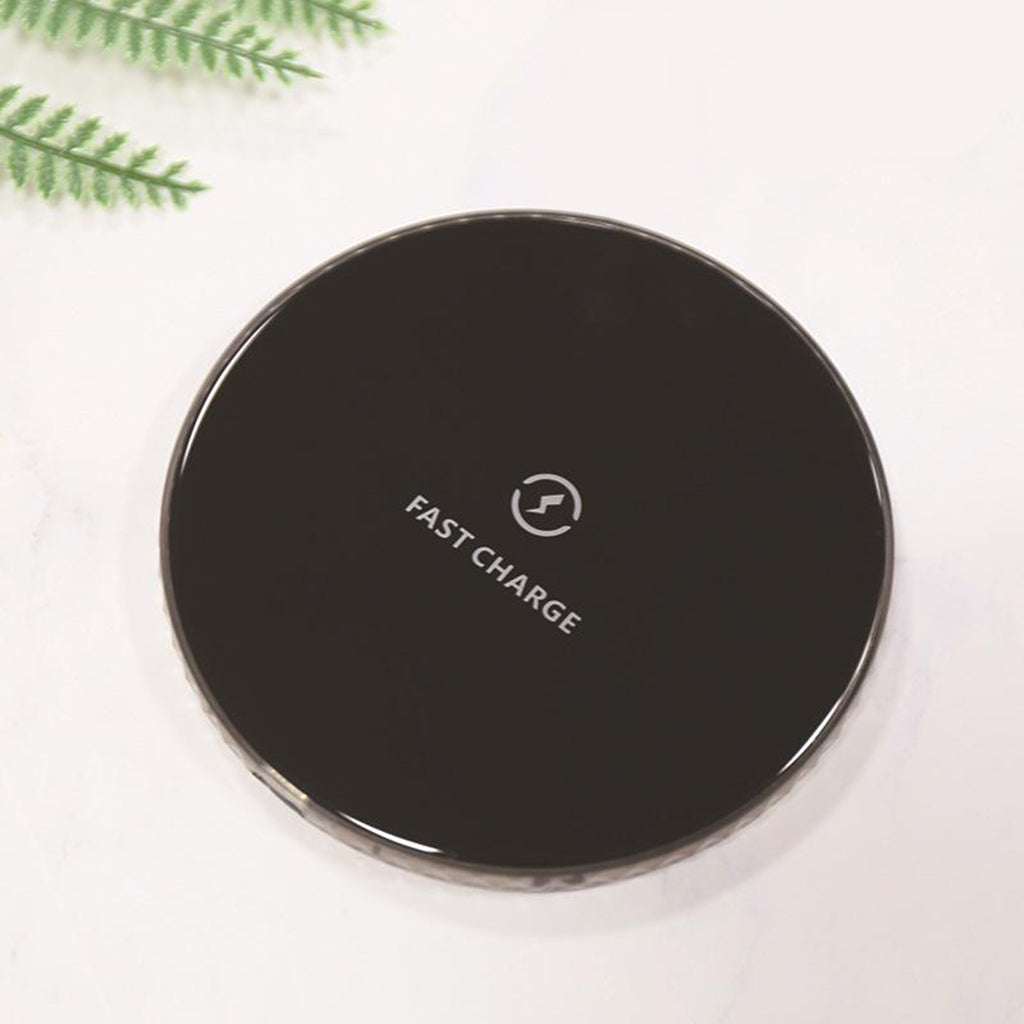 Wireless Fast Charger 15w Qi Charging Pad QC 3.0 for Samsung Black