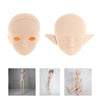 Custom 1:6 Scale Girl Nude Doll Head Model Dress Up Dolls Toys Plastic open eyes hole