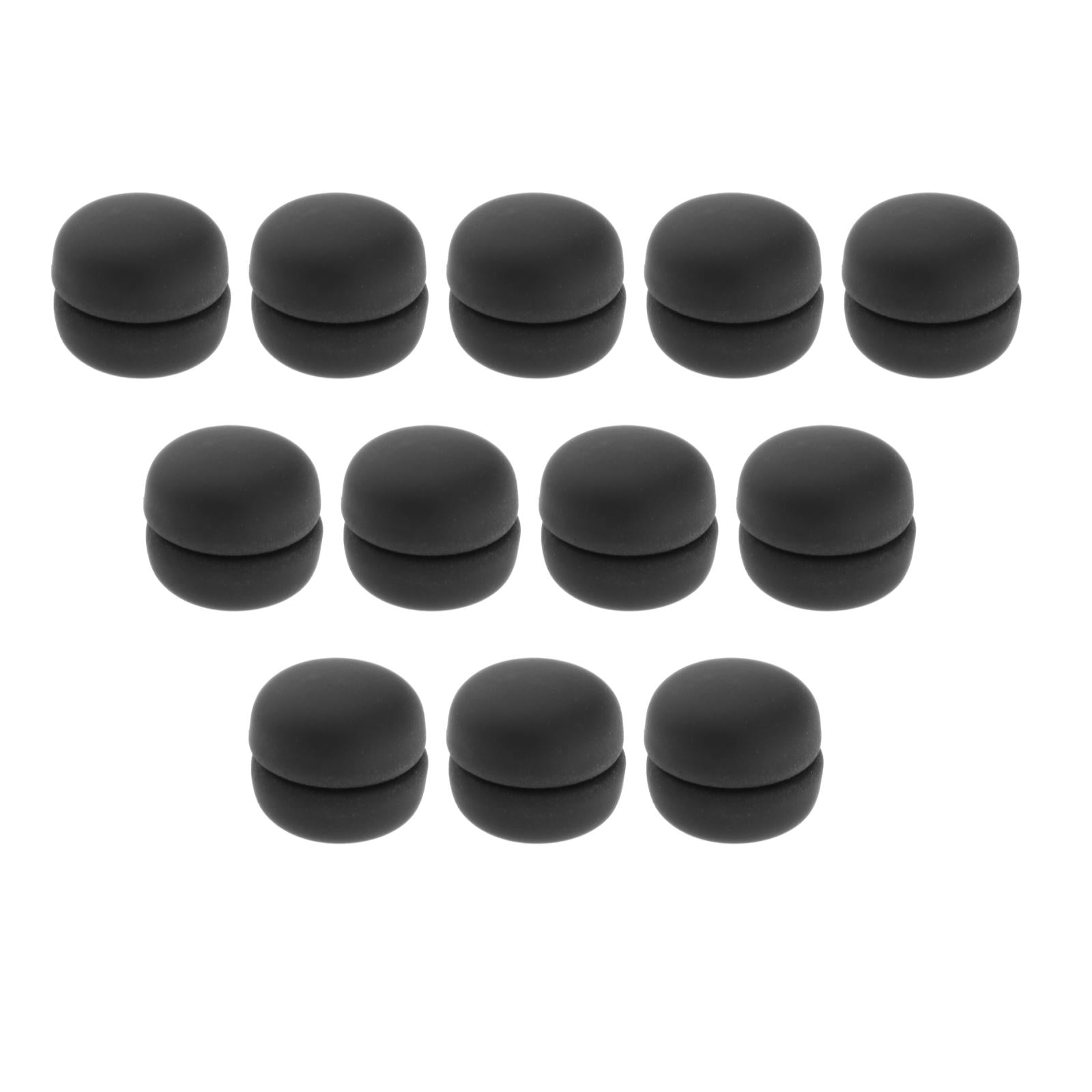 12pcs Women's Magnetic Hijab Brooches Pin Clip Muslim Headwear Black