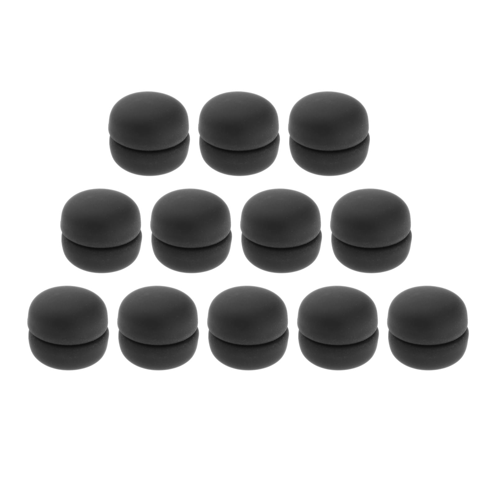 12pcs Women's Magnetic Hijab Brooches Pin Clip Muslim Headwear Black