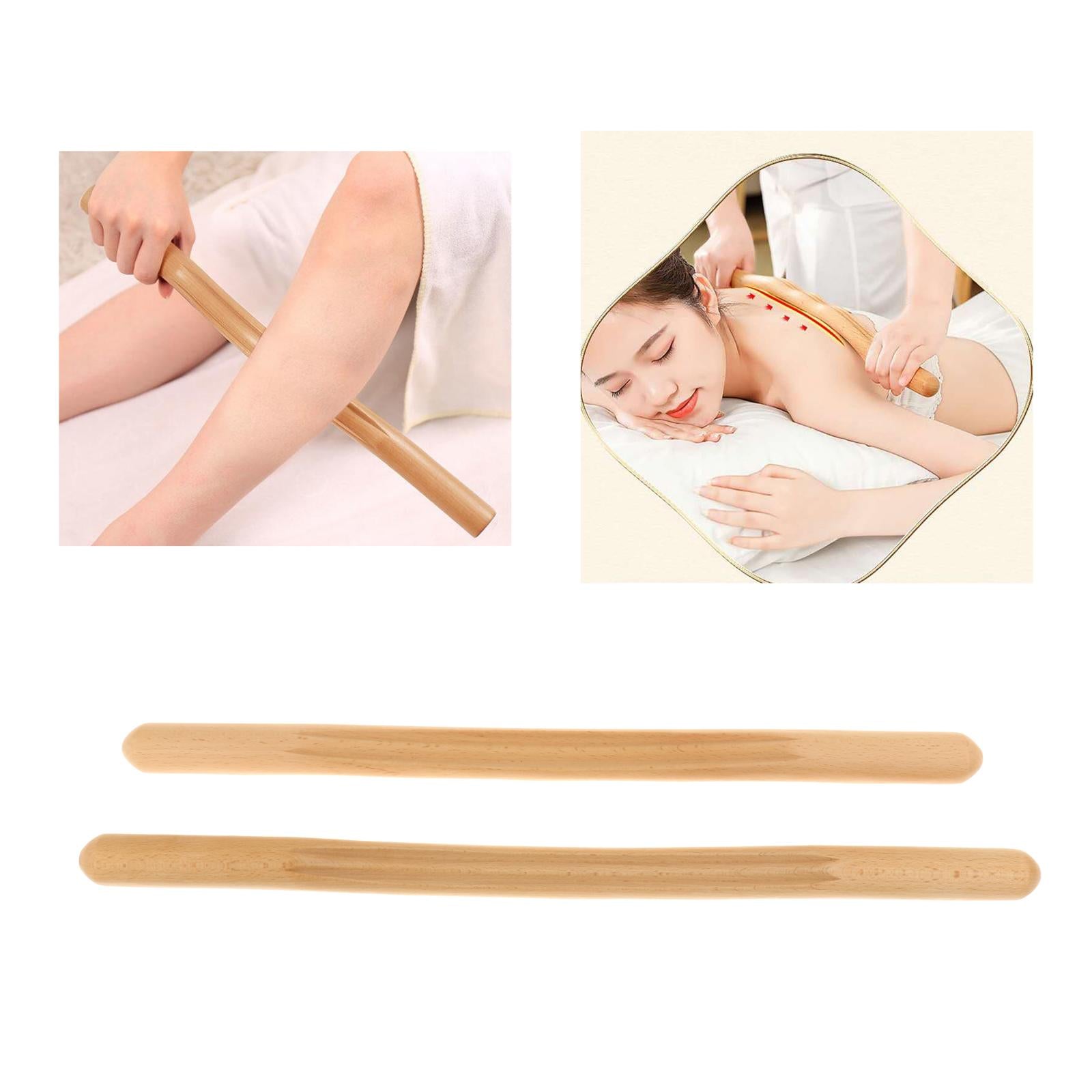 Natural Guasha Scraping Stick Massage Tools For Full Back Body Shoulder 52cm