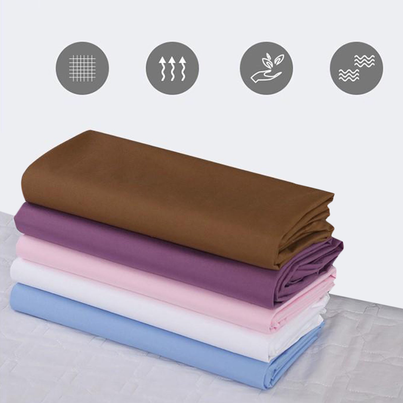 Professional Waterproof Massage Bed Table Cover Anti-oil Spa Sheets Pink