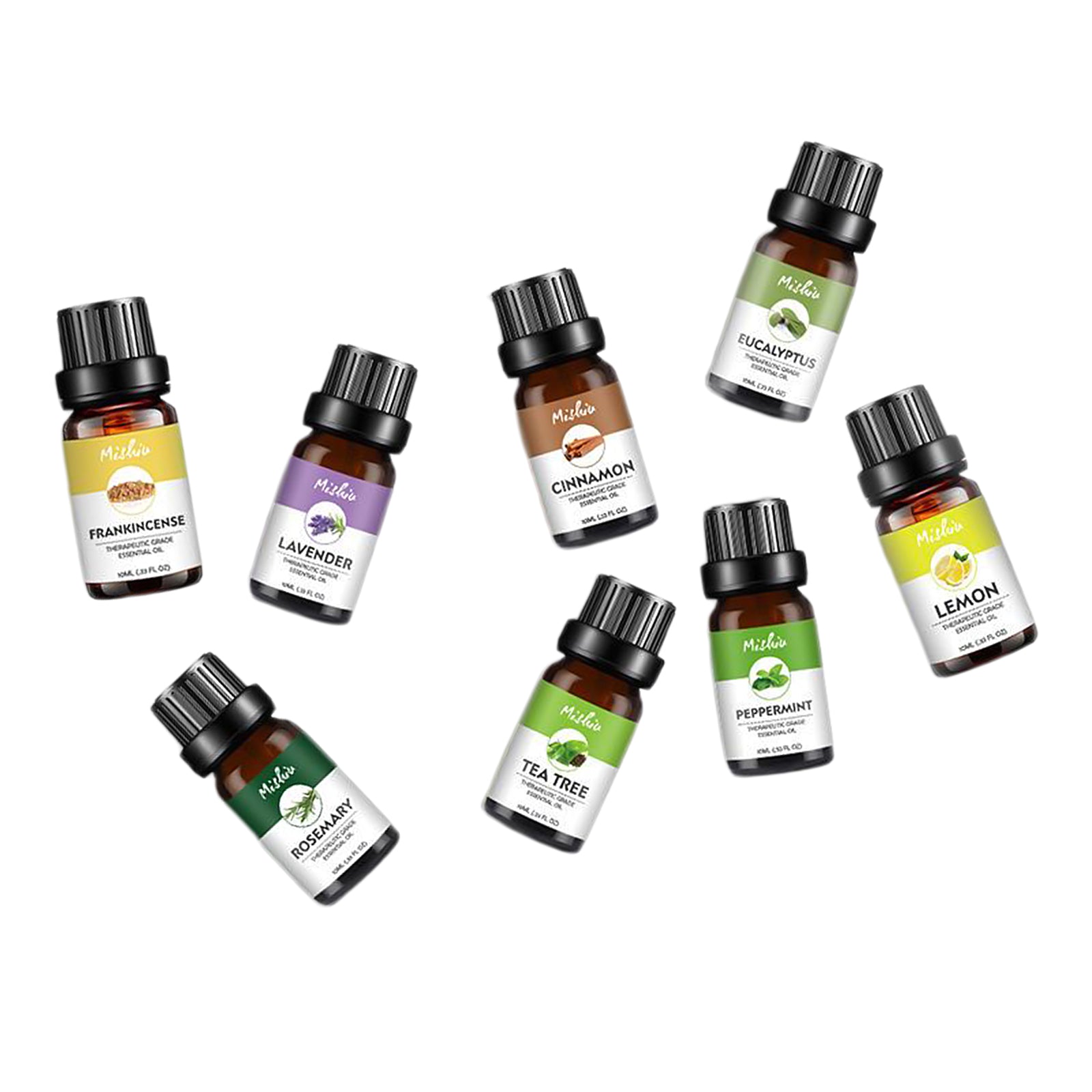 8pcs Natural Essential Oils for Humidifier Massage Aromatherapy Hair Care