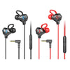 E-Sport Wired In-Ear Gaming Earphone with Adjustable Mic for Xbox, Laptop, Blue