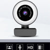 HD USB Webcam Video Record for PC Streaming with Microphone Ring Light 1080P