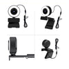 HD USB Webcam Video Record for PC Streaming with Microphone Ring Light 1080P