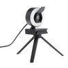 HD USB Webcam Video Record for PC Streaming with Microphone Ring Light 2K