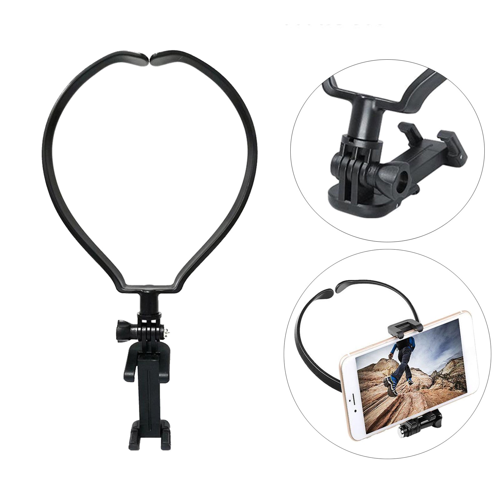 Portable Hands Free Camera Holder Lazy Neck Phone Stand Wearable Adjustable