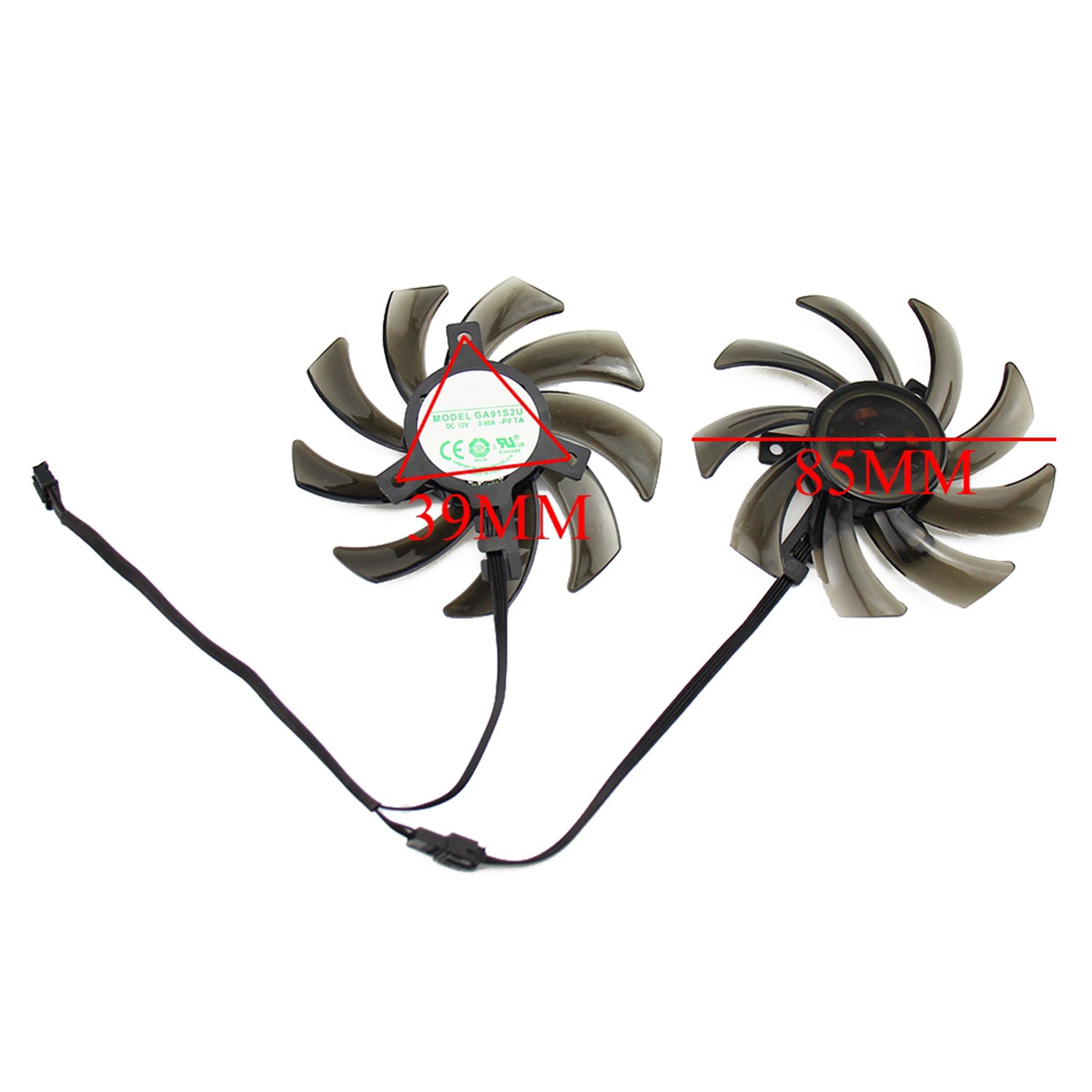 2pcs New PC 85mm Graphics Card Cooling Fans GA91S2U for Palit GeForce GTX