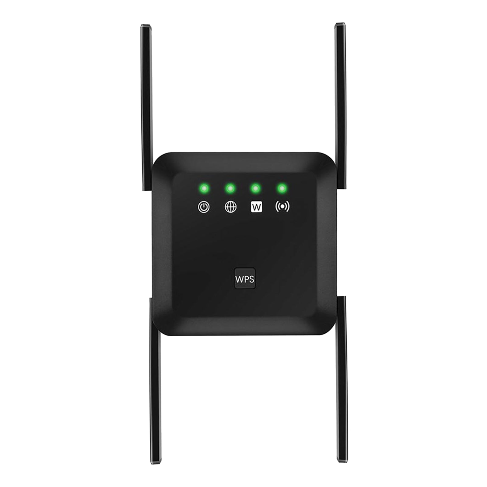 1200Mbps 2.4+5Ghz Wifi Extender Repeater Amplifer Signal Booster Black EU