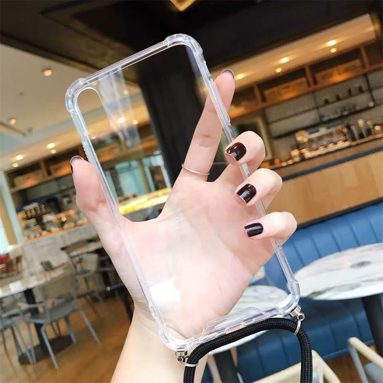 Transparent Crossbody TPU Clear Case Cover  For iPhone XS Max