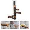 Bird Perch Wood Pole Claw Grinding Stand Frame Birdcage Chew Toy for Parrot