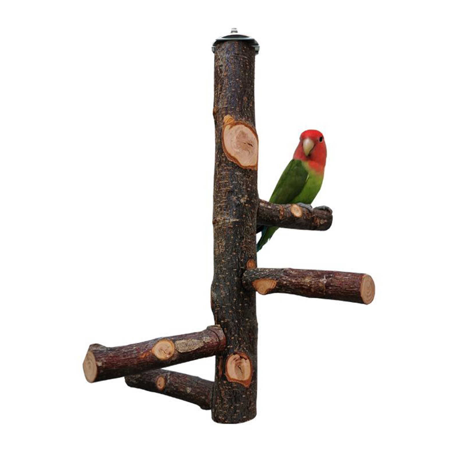 Bird Perch Wood Pole Claw Grinding Stand Frame Birdcage Chew Toy for Parrot