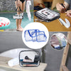 3 Pcs Waterproof Transparent Cosmetic Bags Storage Pouch Makeup Bag Blue