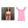 1/6 Female Clothes Tight Shirt Short Dress Fit 12 inch Figure Pink