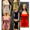 1/6 Female Clothes Tight Shirt Short Dress Fit 12 inch Figure Pink