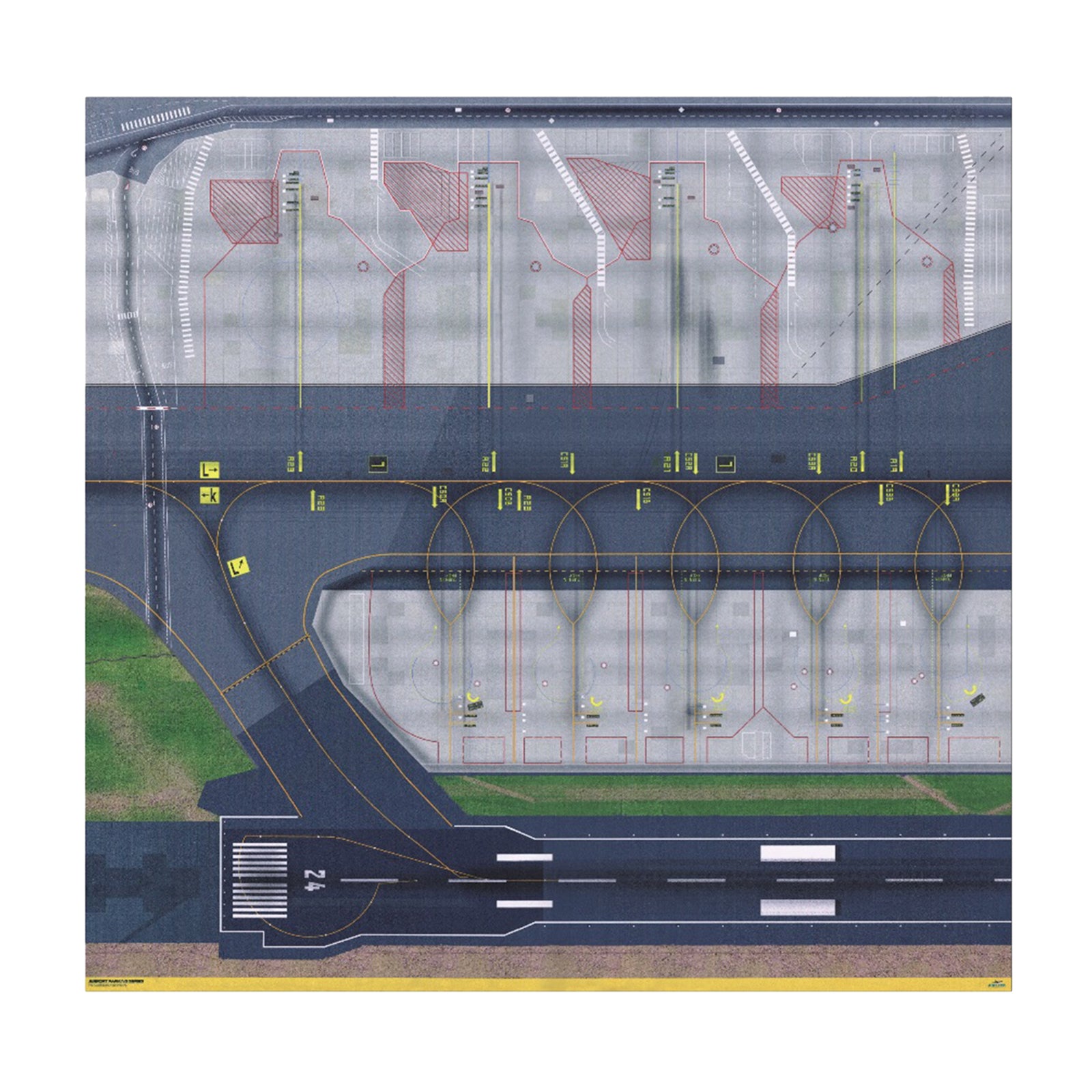 1/500 1/400 Model Airport Runway Sections Sheet Jets Ground Airport Service