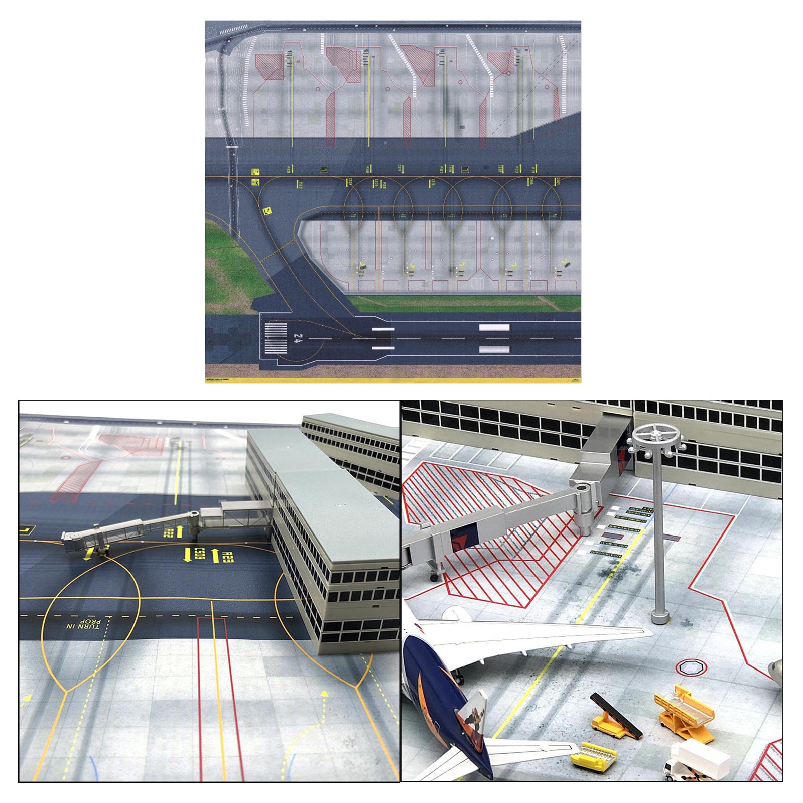 1/500 1/400 Model Airport Runway Sections Sheet Jets Ground Airport Service