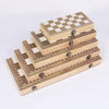 3-in-1 Wooden Folding Chess Board Game Travel Set for Kids Teens Adults Gift