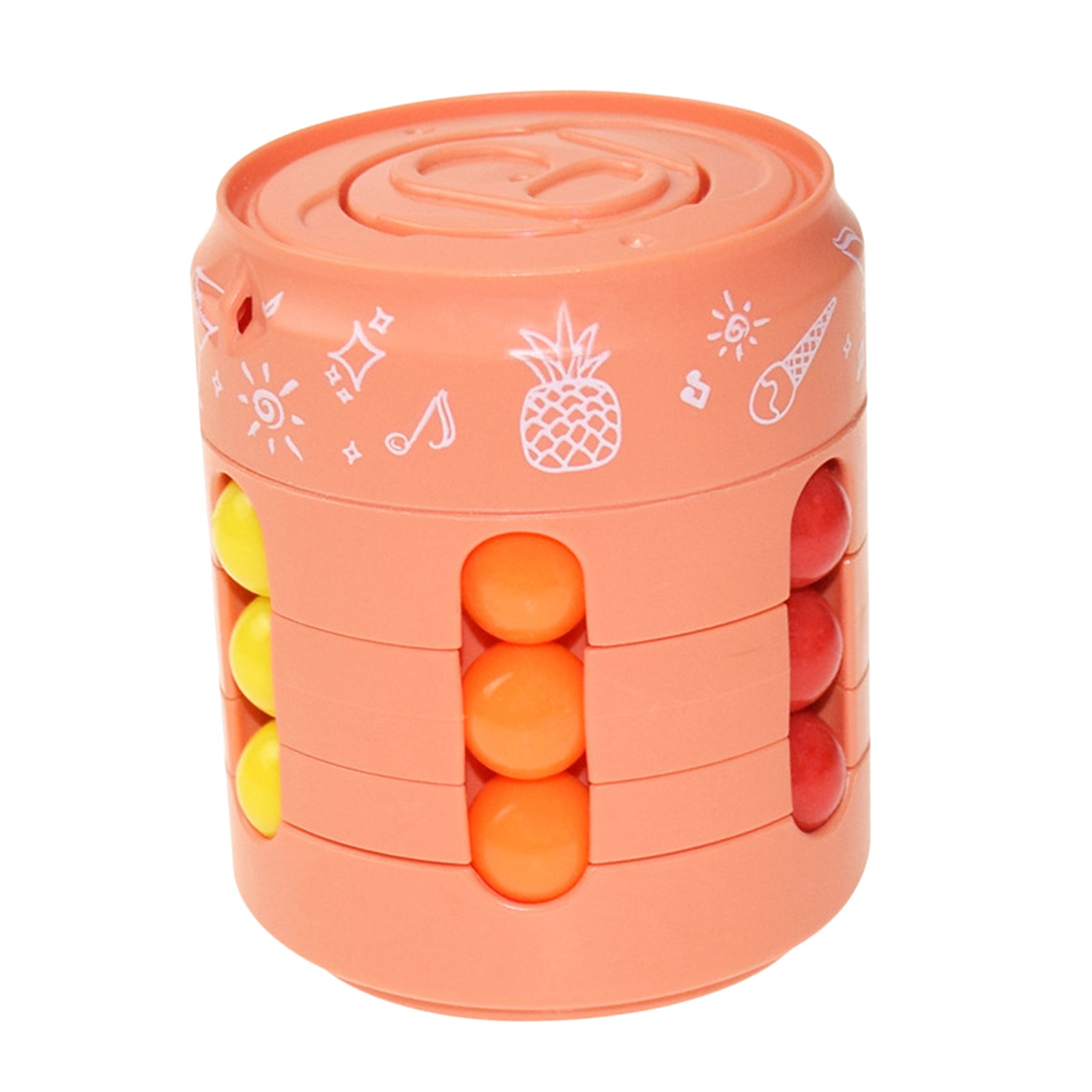 Kids Educational Toys Cube Twist Puzzle Game Hand Spinner Finger Gyro Orange