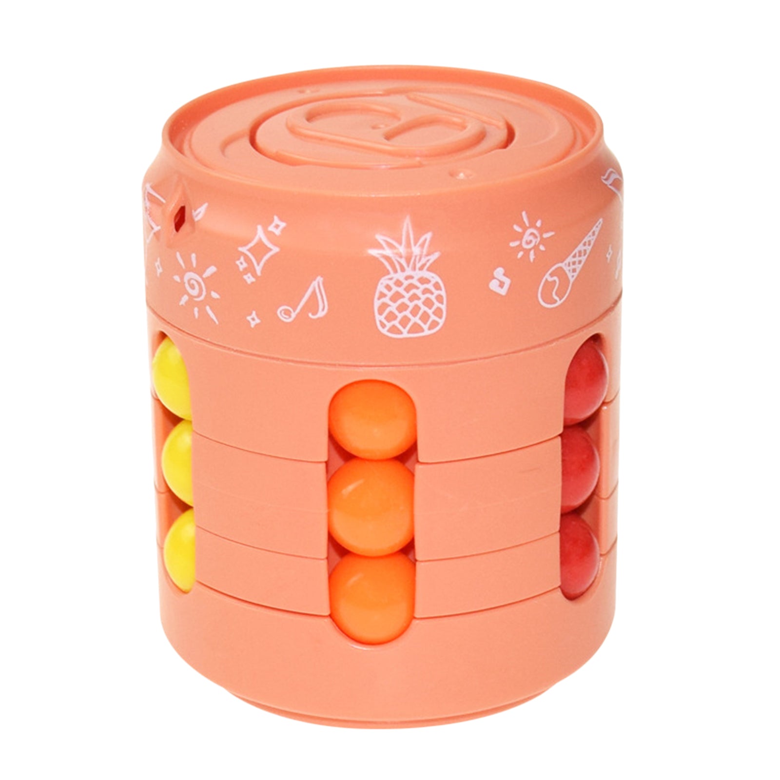 Kids Educational Toys Cube Twist Puzzle Game Hand Spinner Finger Gyro Orange