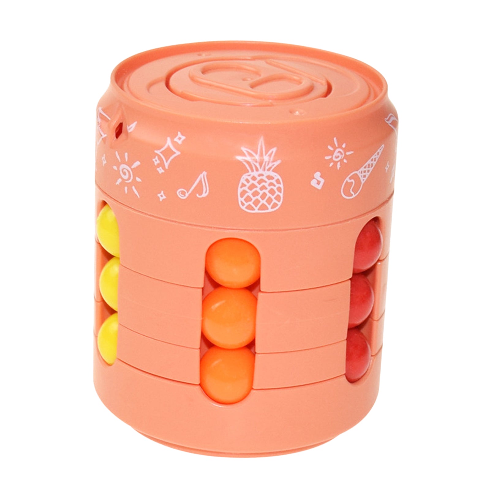 Kids Educational Toys Cube Twist Puzzle Game Hand Spinner Finger Gyro Orange