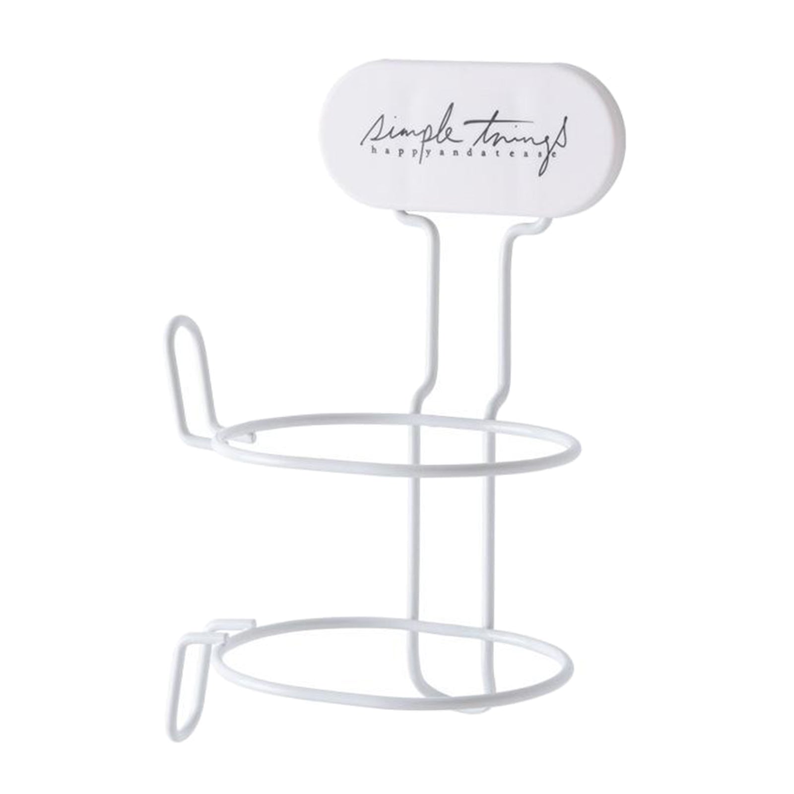 Wall Mount Hair Dryer Holder Storage Punch-free Stand Rack Home Salon White