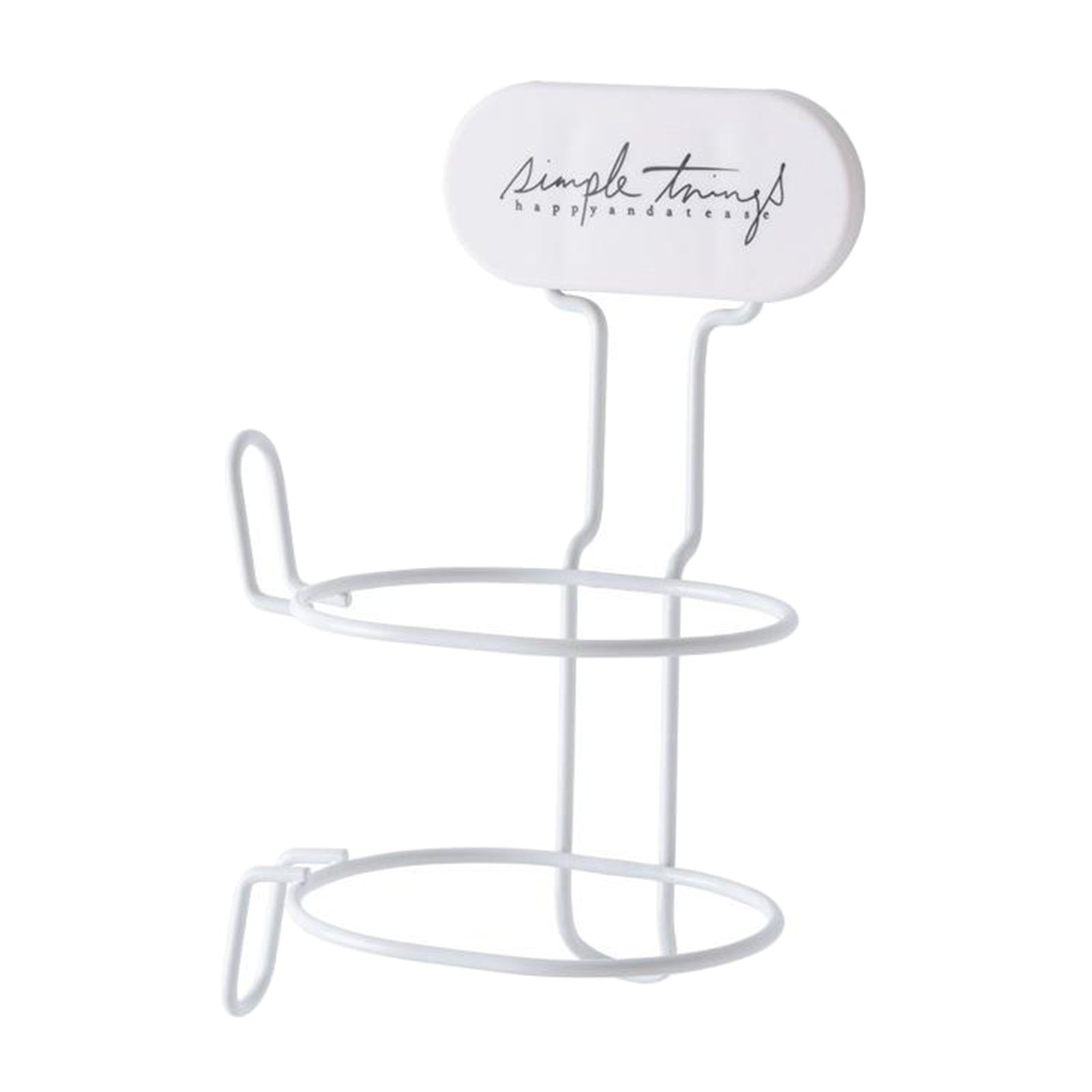 Wall Mount Hair Dryer Holder Storage Punch-free Stand Rack Home Salon White