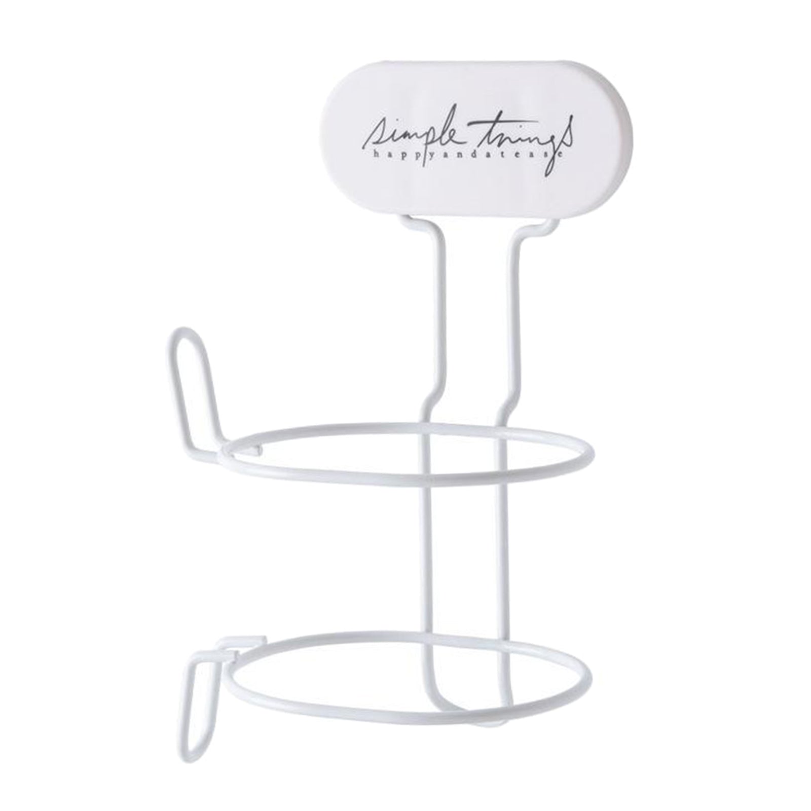 Wall Mount Hair Dryer Holder Storage Punch-free Stand Rack Home Salon White