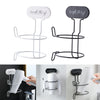 Wall Mount Hair Dryer Holder Storage Punch-free Stand Rack Home Salon White