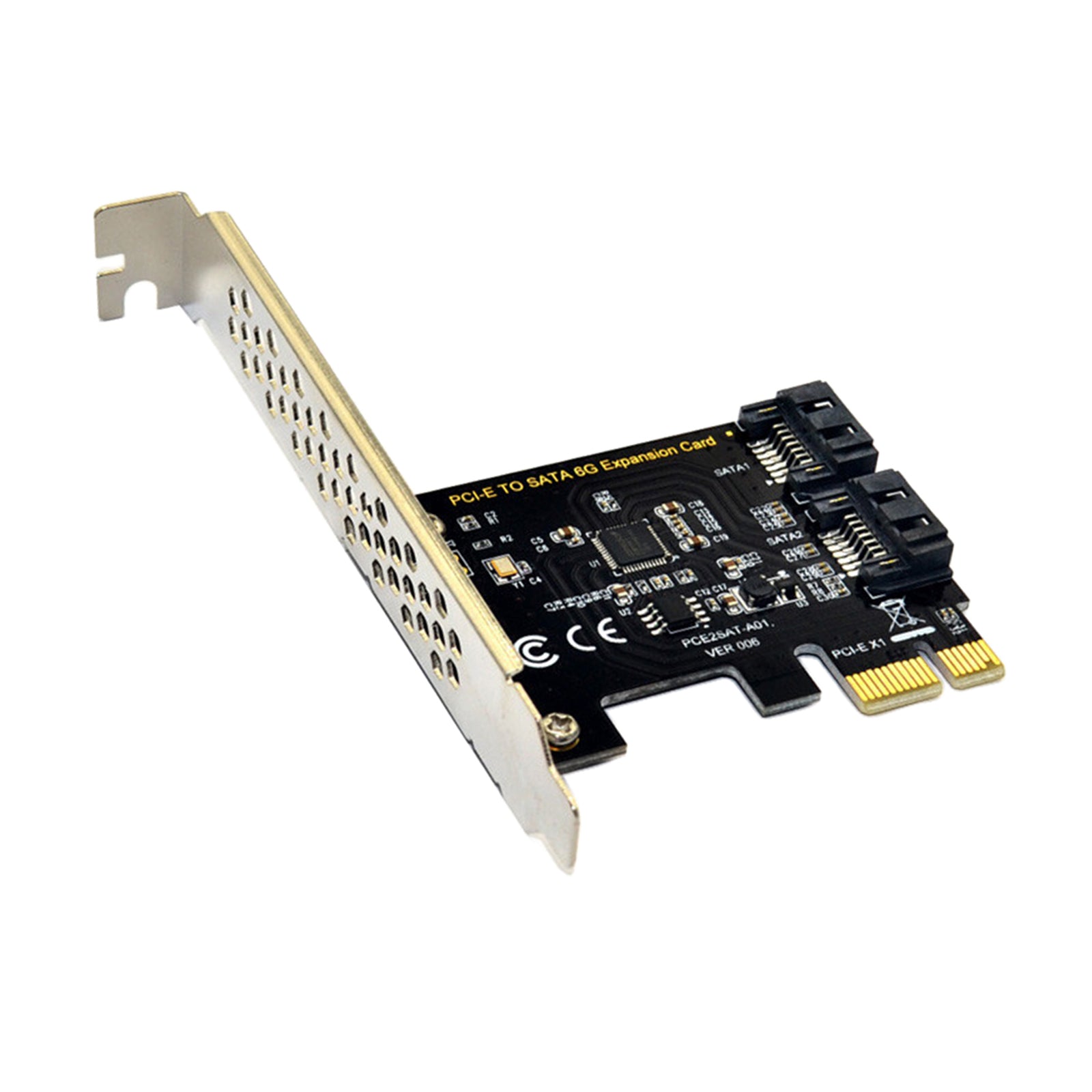 PCI-E Adapter PCI Express to SATA3.0 2 Ports III 6G Expansion Card Plug Play