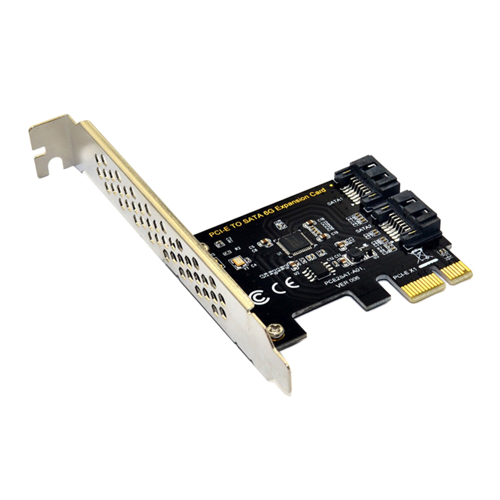 PCI-E Adapter PCI Express to SATA3.0 2 Ports III 6G Expansion Card Plug Play