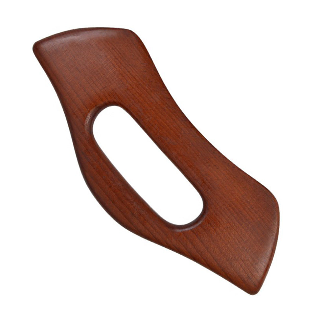 Carbonized Wooden Massage Scraping Tool Gua sha Stick for Neck Shoulder A