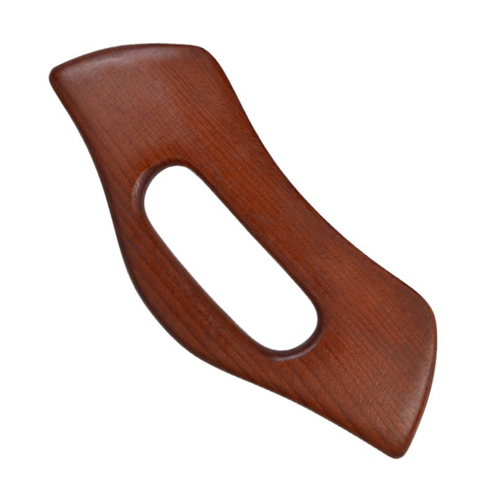 Carbonized Wooden Massage Scraping Tool Gua sha Stick for Neck Shoulder A