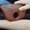 Carbonized Wooden Massage Scraping Tool Gua sha Stick for Neck Shoulder B