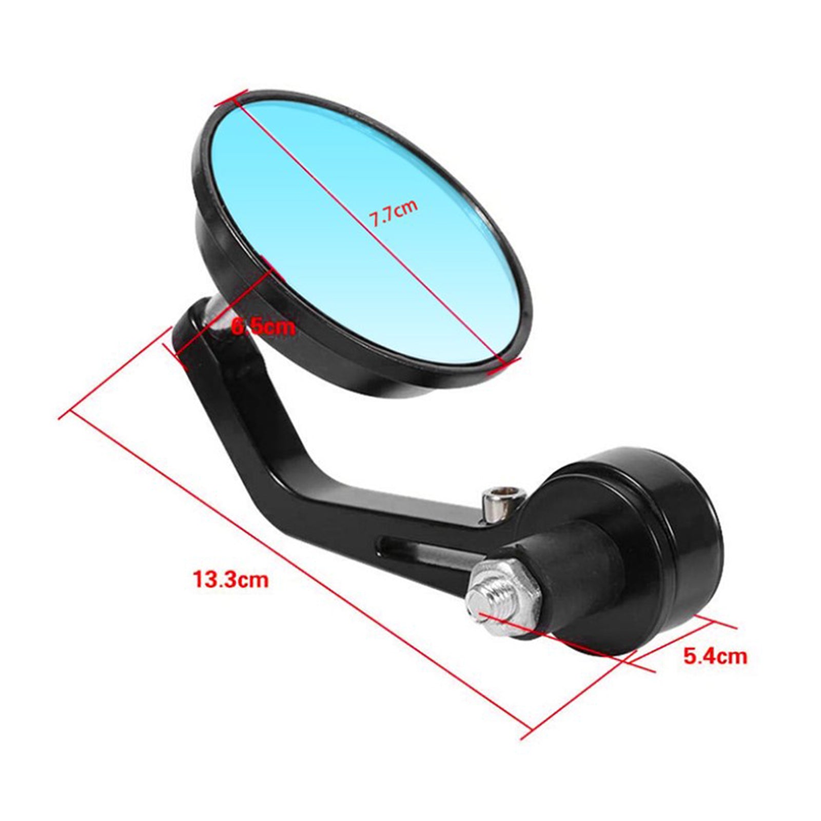 2pcs Motorcycle Rear View Mirrors Aluminum Alloy Motorbike Side View Mirrors