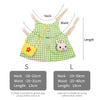 Pet Dress Set Rabbit Vest Costume Clothes Daily Fashion Outfit Green_S