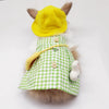 Pet Dress Set Rabbit Vest Costume Clothes Daily Fashion Outfit Green_S