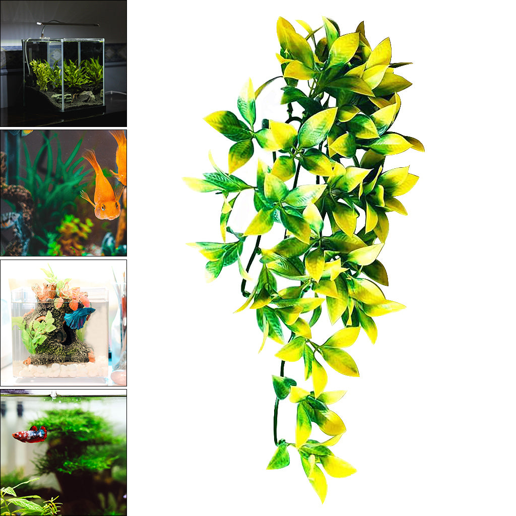 Fish Tank Artificial Aquatic Plants Multicolor for Household and Office 12 inch 30cm