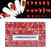 Rhinestone 3D Diamond Gem Nail Art Decor DIY Craft Jewelry Making Red