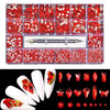 Rhinestone 3D Diamond Gem Nail Art Decor DIY Craft Jewelry Making Red