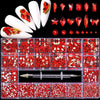 Rhinestone 3D Diamond Gem Nail Art Decor DIY Craft Jewelry Making Red