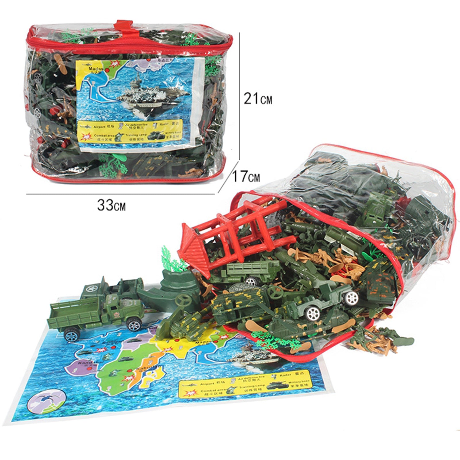 Army Men Play Set Mini Action Figure with Soldiers Toys Pretend Play Gifts